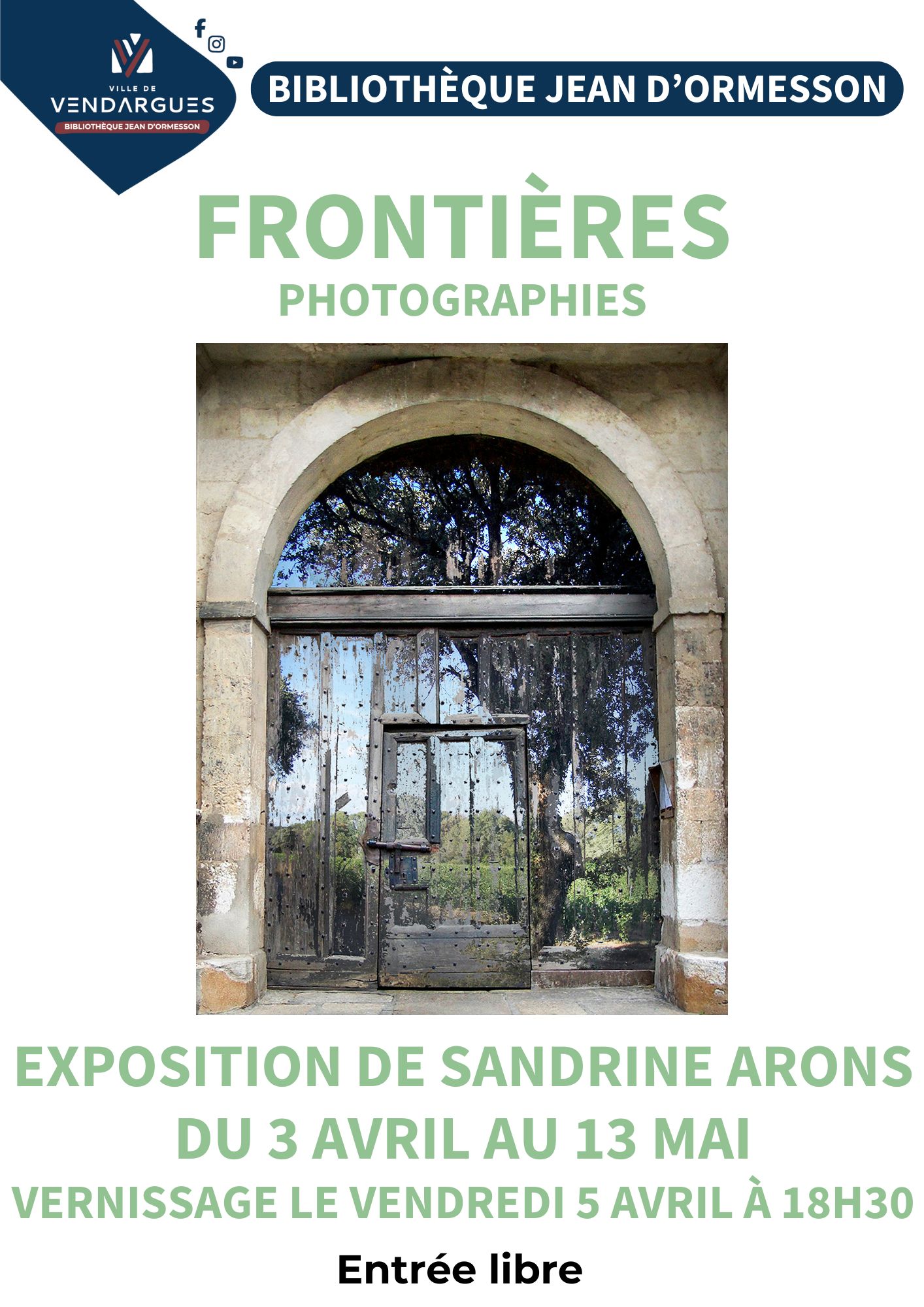EXPOSITION “FRONTIÈRE” de Sandrine ARONS