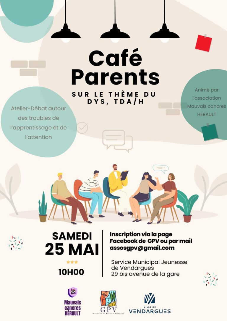 Café Parents sur le thème du DYS, TDA/H