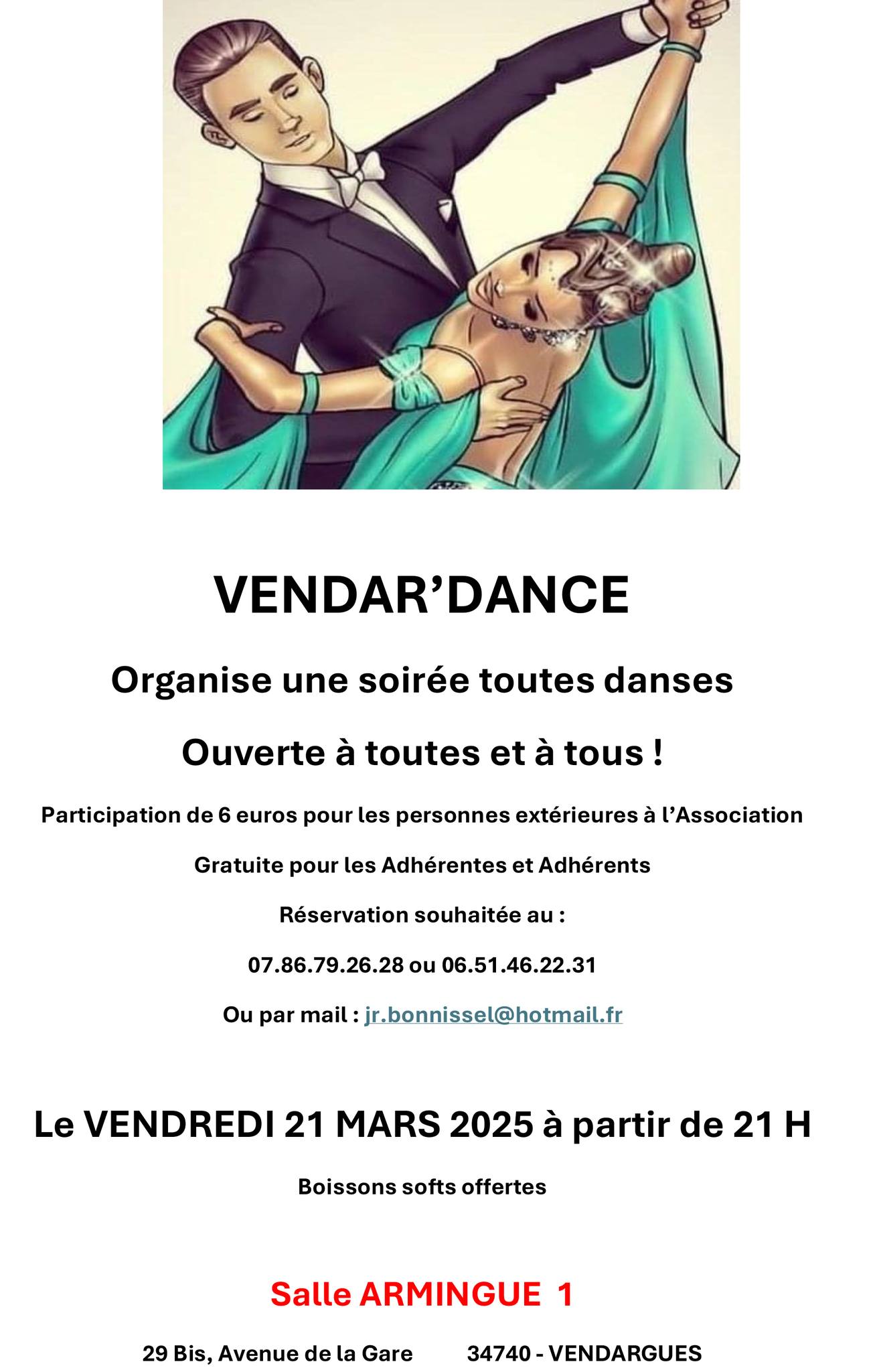 affiche-vendar-dance-association-soirée-danses-vendredi-21-mars-vendargues