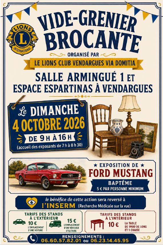 Lions Club : Vide grenier et brocante