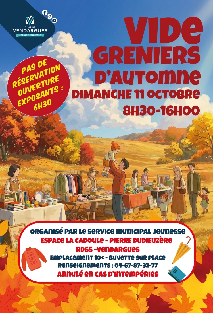 Vide Greniers d&rsquo;automne