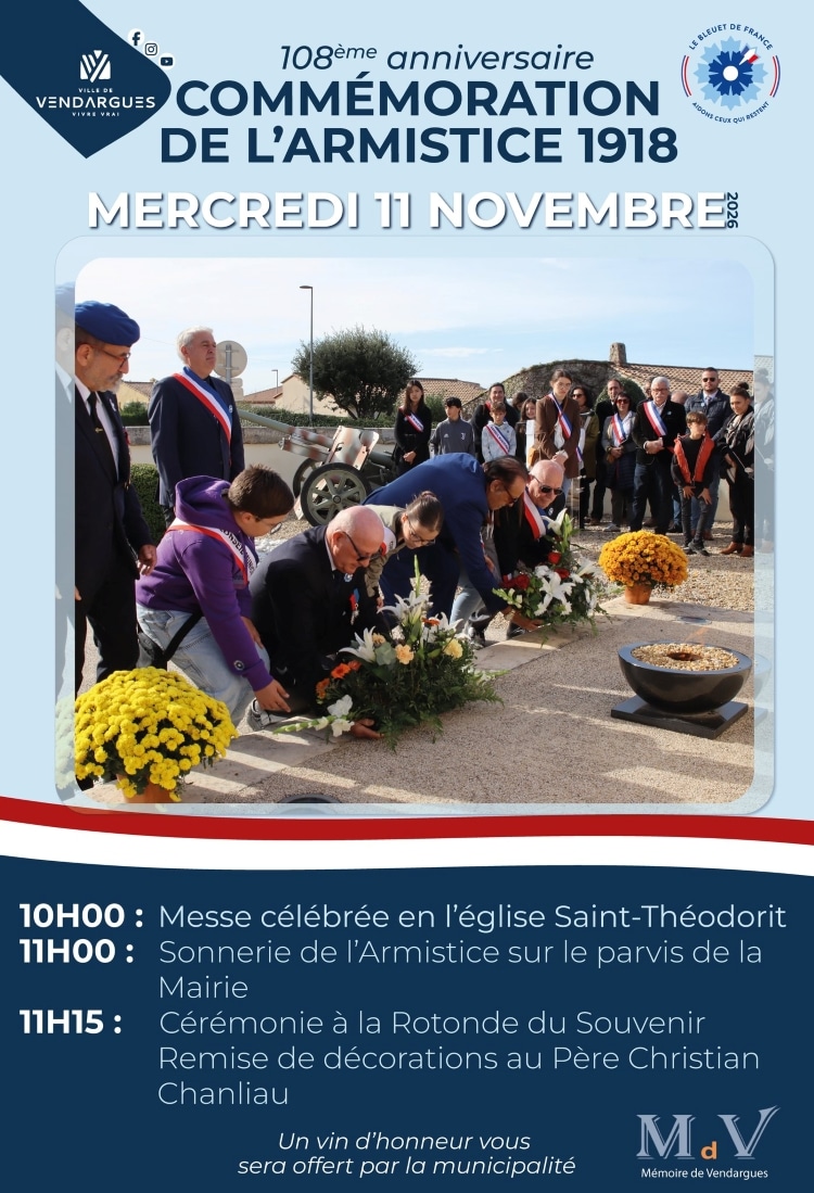 COMMÉMORATION DE L&rsquo;ARMISTICE